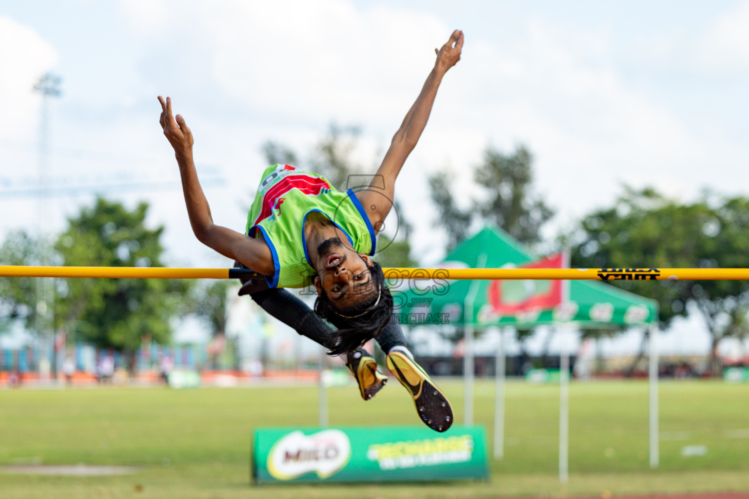 Day 2 of 12th Milo Association Championships was held in Ekuveni Track at Male', Maldives on Friday, 25th April 2025. Photos: Hassan Simah / images.mv