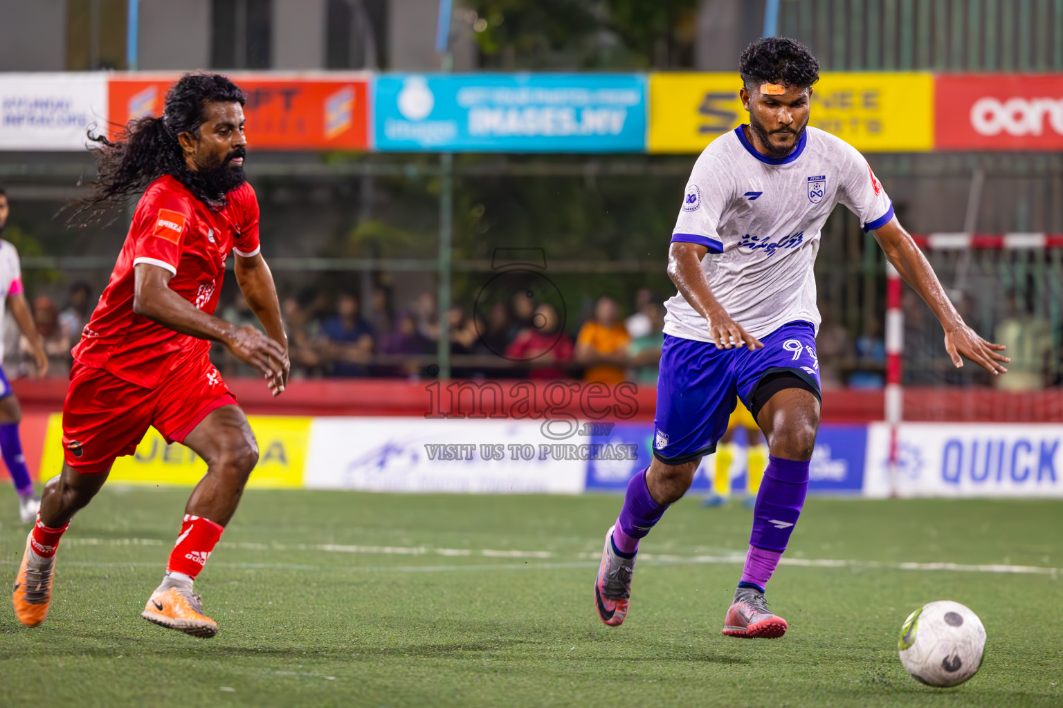 F Dharanboodhoo vs F Bilehdhoo in Day 24 of Golden Futsal Challenge 2024 was held on Wednesday , 7th February 2024 in Hulhumale', Maldives
Photos: Ismail Thoriq / images.mv