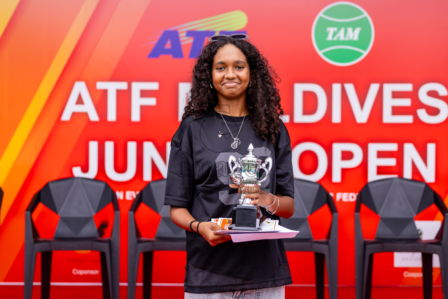 Finals of ATF Maldives Junior Open Tennis was held in Male' Tennis Court, Male', Maldives on Saturday, 21st December 2024. Photos: Nausham Waheed/ images.mv