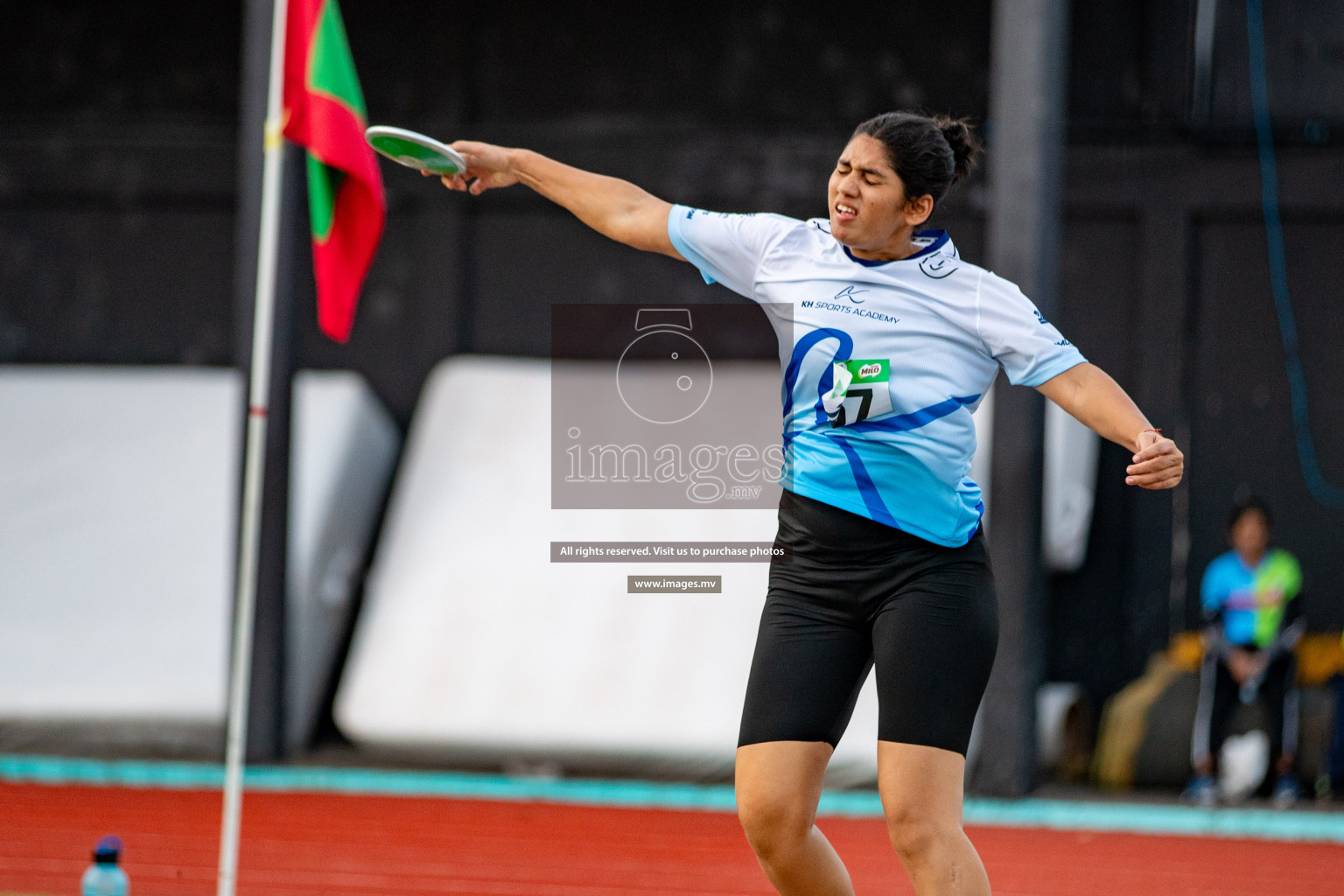 Day 2 of National Athletics Championship 2023 was held in Ekuveni Track at Male', Maldives on Friday, 24th November 2023. Photos: Hassan Simah / images.mv