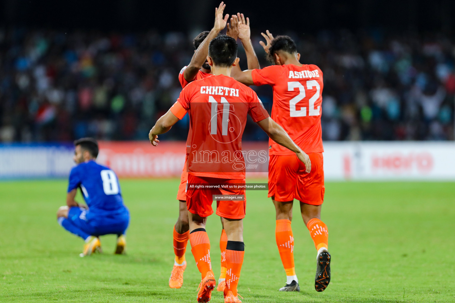 Kuwait vs India in the Final of SAFF Championship 2023 held in Sree Kanteerava Stadium, Bengaluru, India, on Tuesday, 4th July 2023. Photos: Nausham Waheed, Hassan Simah / images.mv