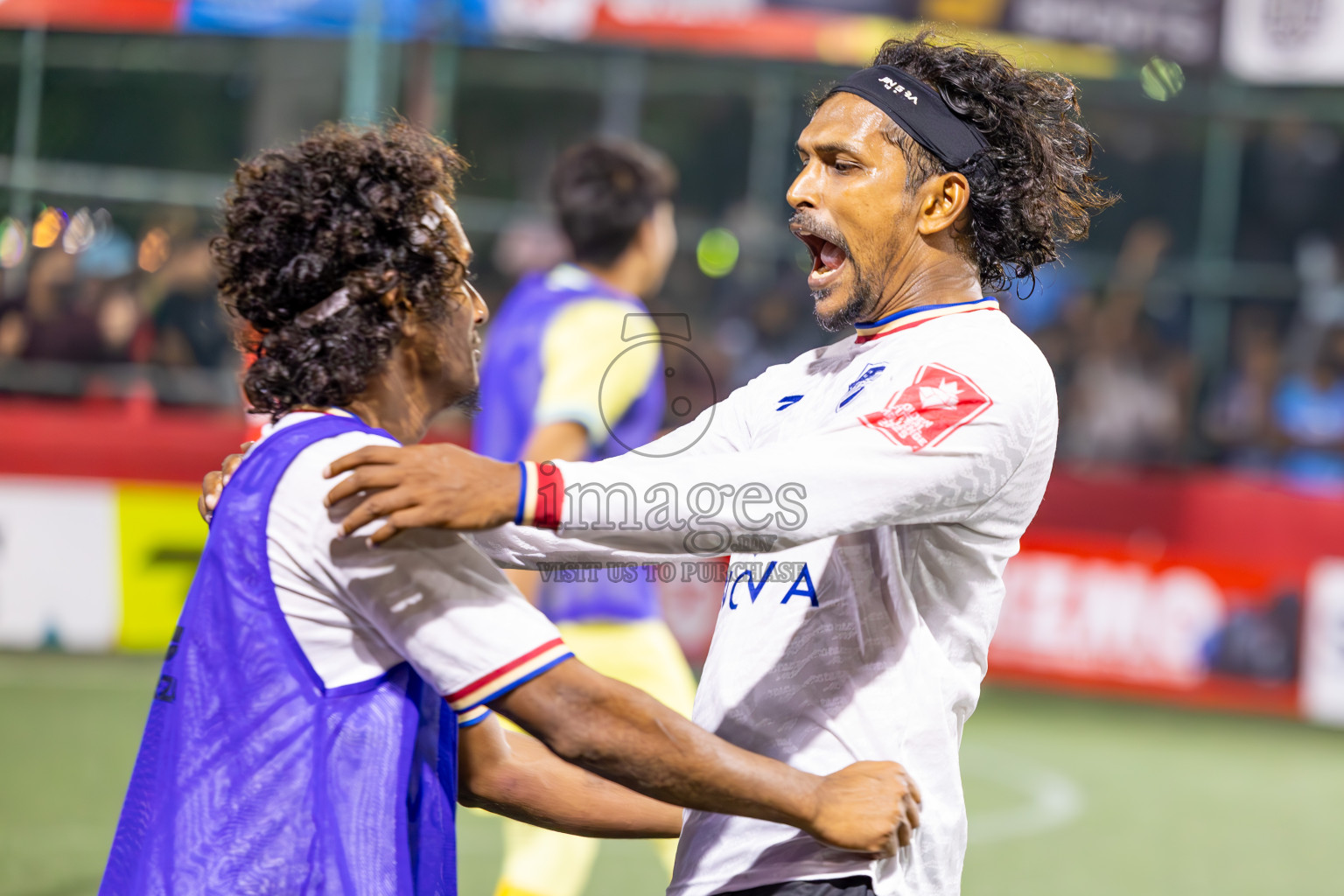 Dh Maaenboodhoo vs Dh Kudahuvadhoo in Dhaalu Atoll Finals in Day 25 of Golden Futsal Challenge 2025 was held on Wednesday , 28th January 2025, in Hulhumale', Maldives. Photos: Ismail Thoriq / images.mv