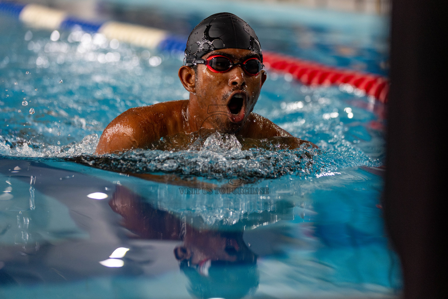 Day 3 of National Swimming Competition 2024 held in Hulhumale', Maldives on Sunday, 15th December 2024. Photos: Hassan Simah / images.mv