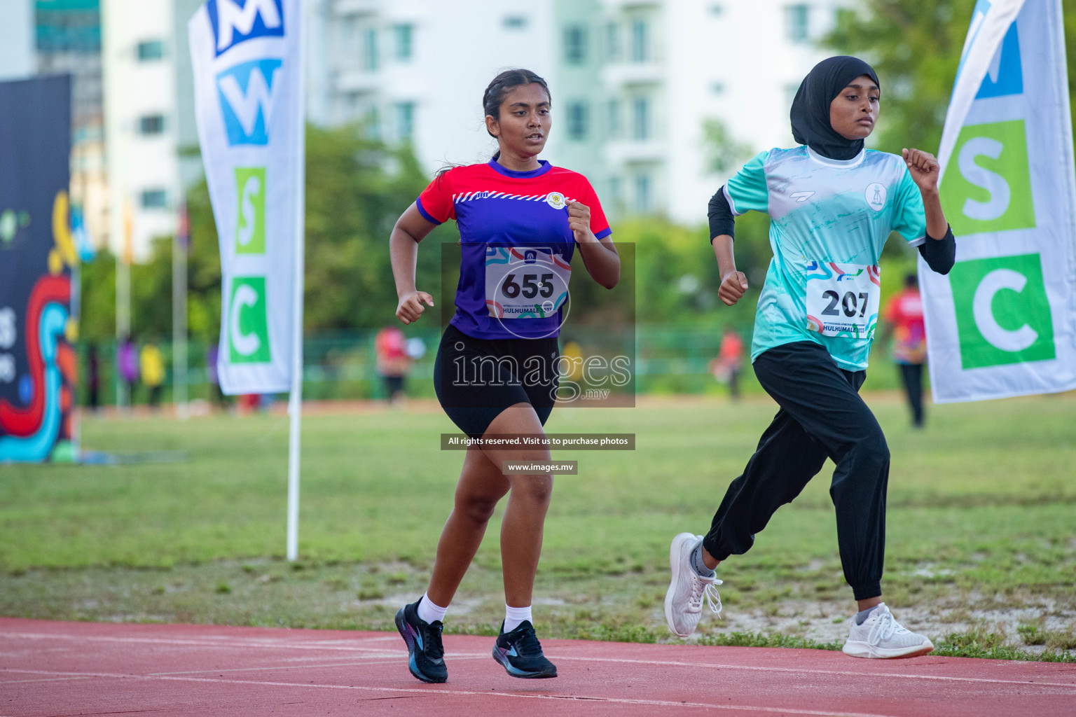 Day two of Inter School Athletics Championship 2023 was held at Hulhumale' Running Track at Hulhumale', Maldives on Sunday, 15th May 2023. Photos: Nausham Waheed / images.mv