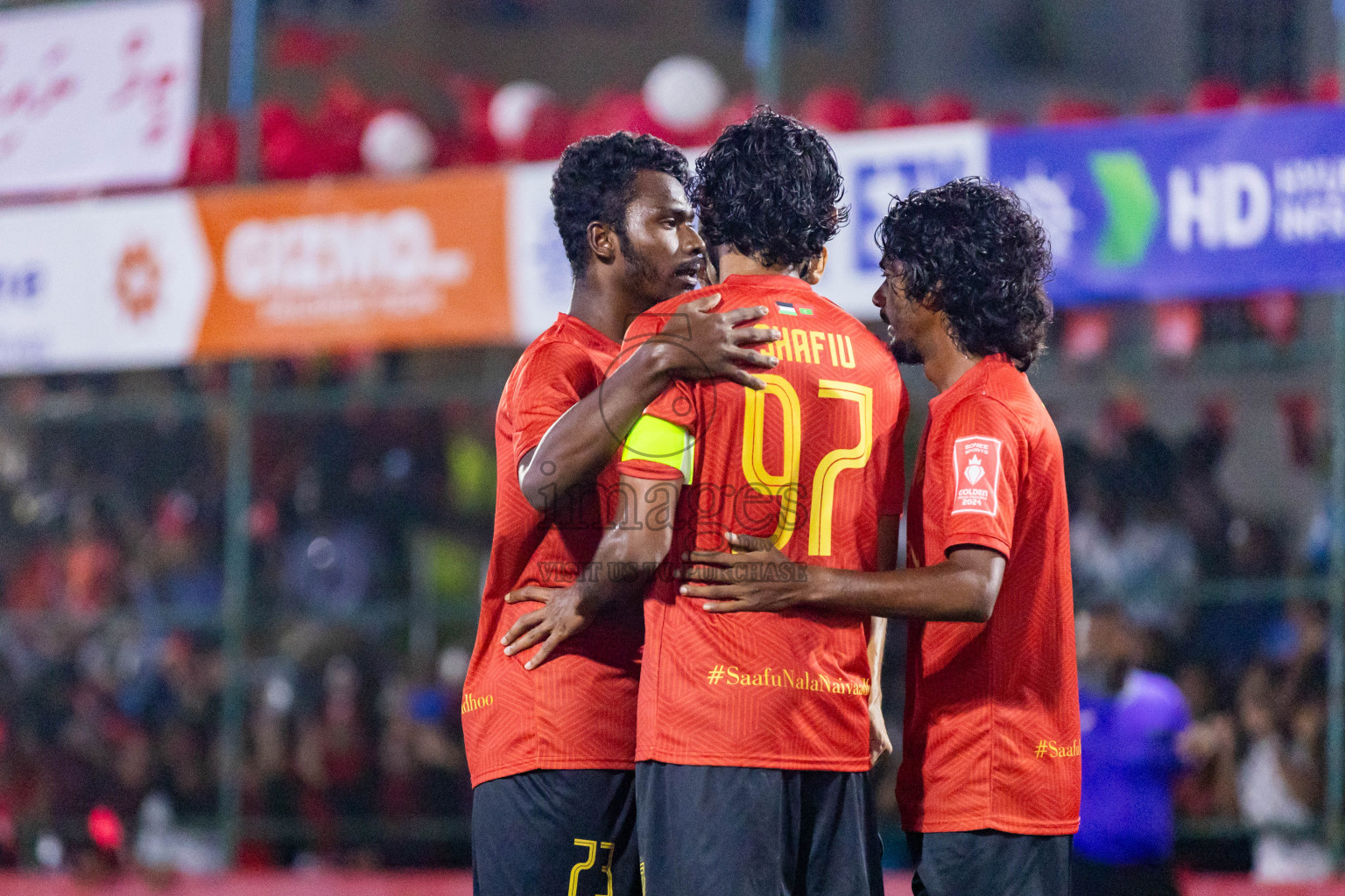 HDh Naivaadhoo vs HDh Nolhivaran in Day 23 of Golden Futsal Challenge 2024 was held on Tuesday , 6th February 2024 in Hulhumale', Maldives Photos: Nausham Waheed / images.mv