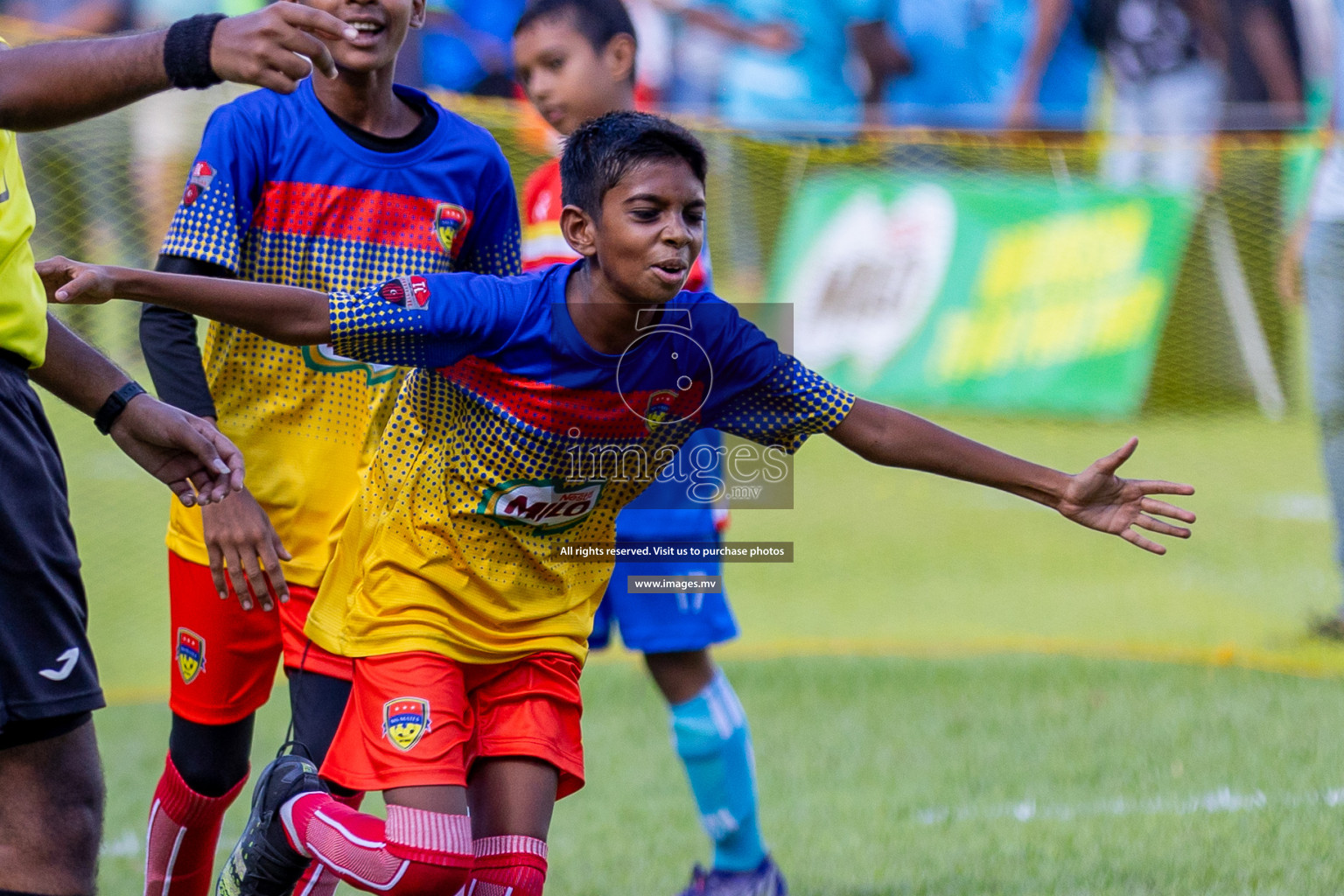 Day 1 of MILO Academy Championship 2023 (U12) was held in Henveiru Football Grounds, Male', Maldives, on Friday, 18th August 2023. 
Photos: Ismail Thoriq / images.mv