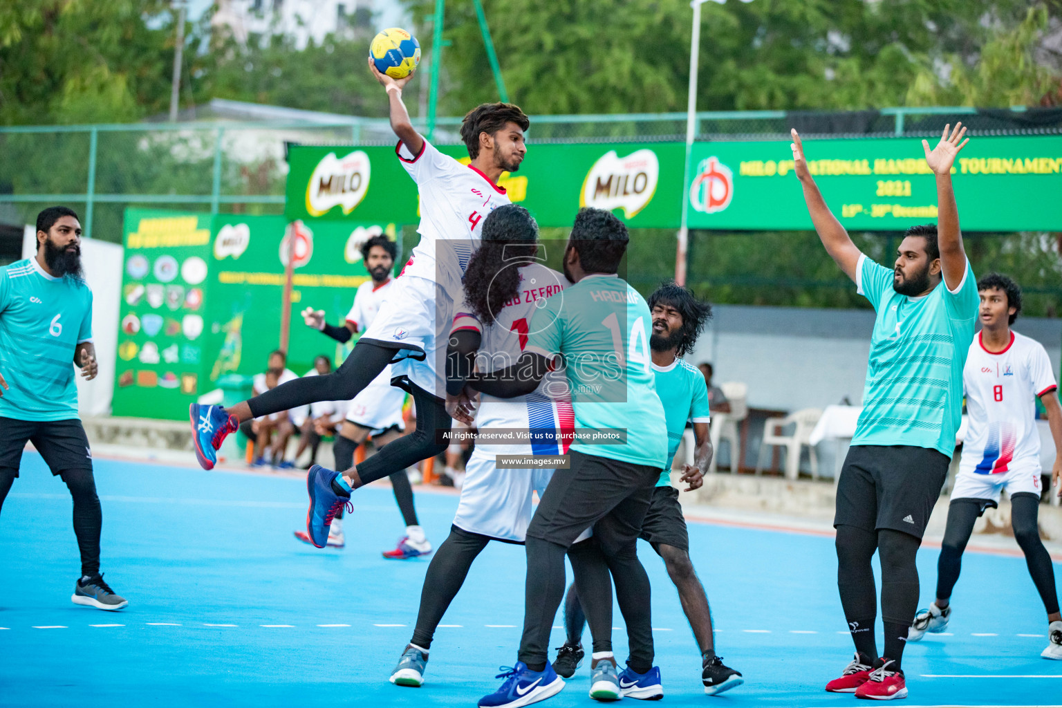 Milo 8th National Handball Tournament Day 4, 18th December 2021, at Handball Ground, Male', Maldives. Photos by Hassan Simah