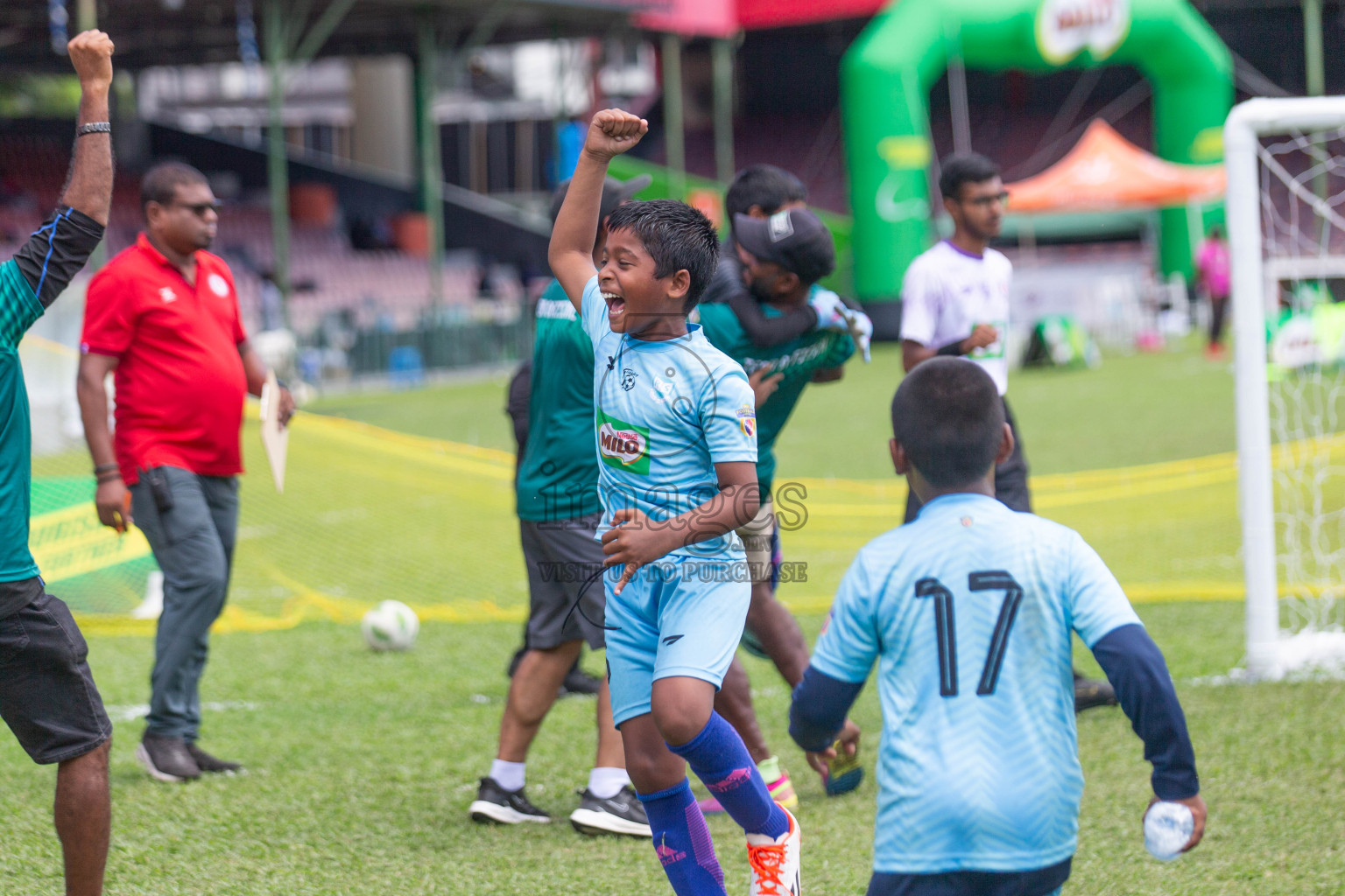 Day 2 of MILO Kids Football Fiesta was held at National Stadium in Male', Maldives on Saturday, 24th February 2024.