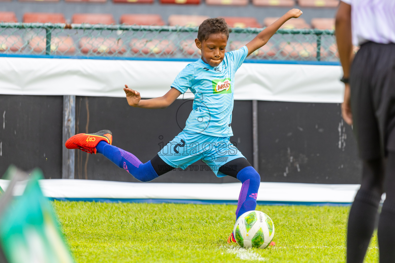 Day 2 of MILO Kids Football Fiesta was held at National Stadium in Male', Maldives on Saturday, 24th February 2024.