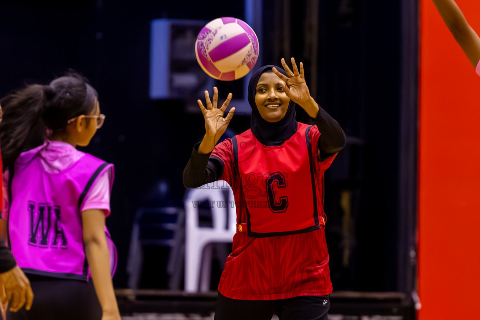C Matrix vs Xenith SC in Day 7 of 24th Milo Netball Association Championship was held in Social Center at Male', Maldives on Sunday, 7th September 2025. Photos: Nausham Waheed / images.mv