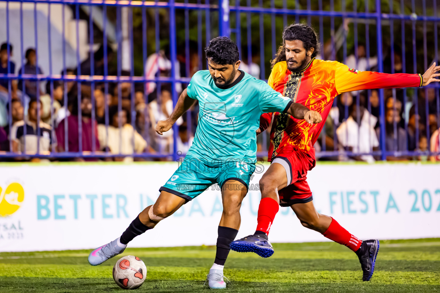 Dharavandhoo vs Thulhaadhoo in Day 3 of Better in Baa Futsal Fiesta 2025 Men's division held in B. Eydhafushi, Maldives on Friday, 7th November 2025. Photos: Nausham Waheed / images.mv
