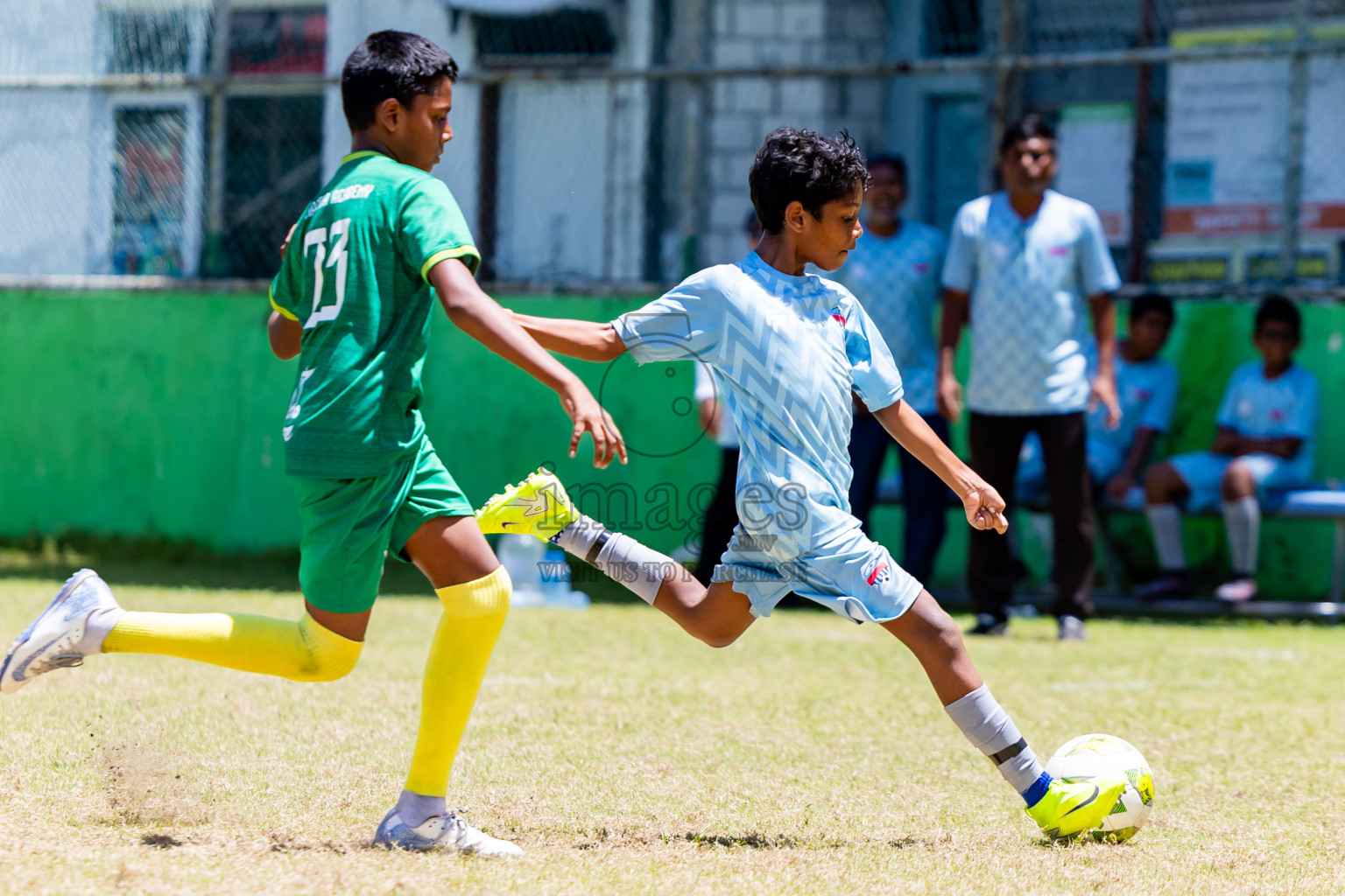 Day 3 of MILO Academy Championship 2025 (U-12) was held at Henveiru Stadium in Male', Maldives on Saturday, 3rd May 2025. Photos: Nausham Waheed / images.mv