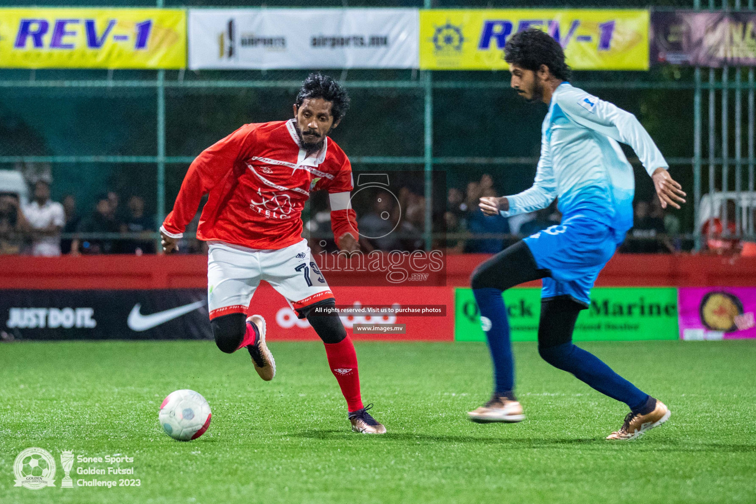 AA. Thoddoo vs AA. Mathiveri in Day 4 of Golden Futsal Challenge 2023 on 08 February 2023 in Hulhumale, Male, Maldives