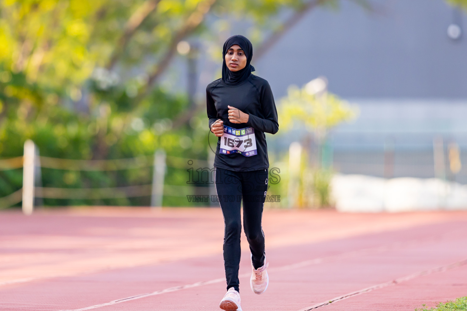 Day 6 of MWSC Interschool Athletics Championships 2024 held in Hulhumale Running Track, Hulhumale, Maldives on Thursday, 14th November 2024. Photos by: Nausham Waheed / Images.mv