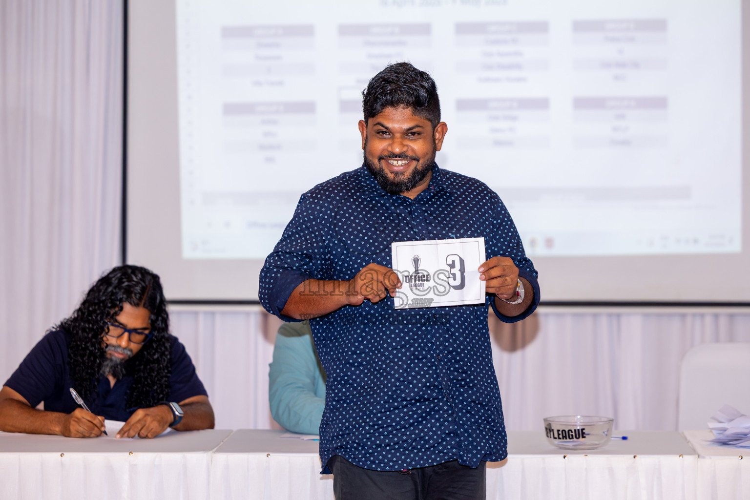 Draw Ceremony of Office League 2025 held in Male', Maldives on Saturday, 12th April 2025. Photos: Nausham Waheed / images.mv