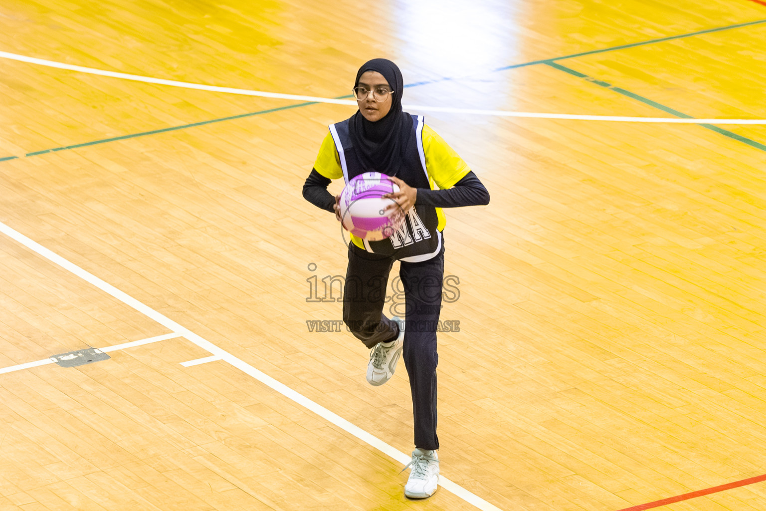 S.C. Shining Star vs KYRC in the Semi-finals of 24th Milo Netball Association Championship was held in Social Center at Male', Maldives on Wednesday, 10th September 2025. Photos: Mohamed Mahfooz Moosa / images.mv