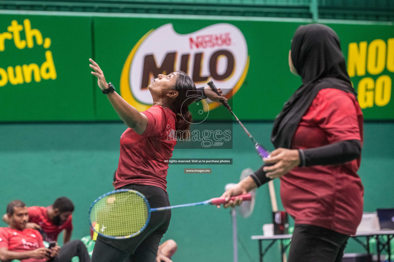 Day 2 of Badminton association mixed group championship 2021 held in Male', Maldives Photos by Nausham Waheed