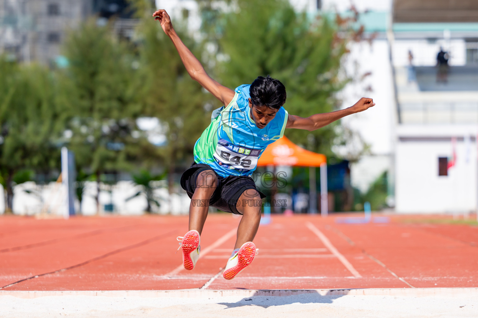 Day 4 of MWSC Interschool Athletics Championships 2024 held in Hulhumale Running Track, Hulhumale, Maldives on Tuesday, 12th November 2024. Photos by: Nausham Waheed / Images.mv