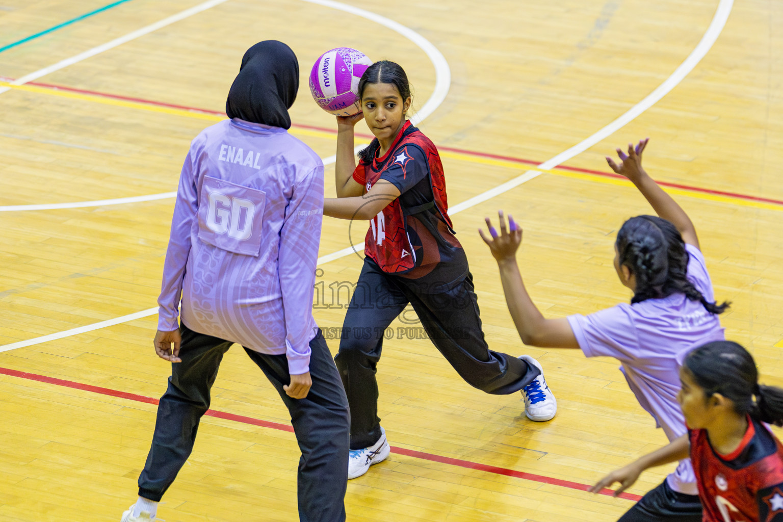 Day 9 of 26th Inter-School Netball Tournament 2025 was held in Social Center Indoor Hall on Sunday, 27th October 2025. Photos: Areef Adam / images.mv