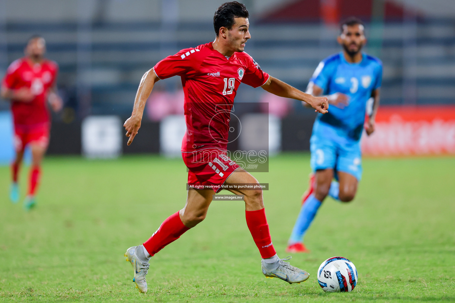 Lebanon vs India in the Semi-final of SAFF Championship 2023 held in Sree Kanteerava Stadium, Bengaluru, India, on Saturday, 1st July 2023. Photos: Nausham Waheed, Hassan Simah / images.mv