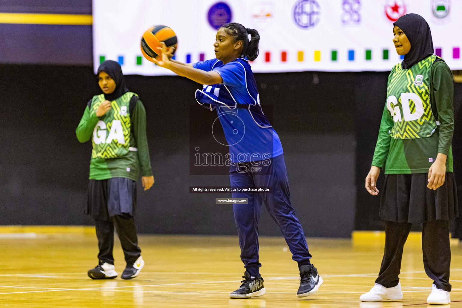 Day2 of 24th Interschool Netball Tournament 2023 was held in Social Center, Male', Maldives on 28th October 2023. Photos: Nausham Waheed / images.mv