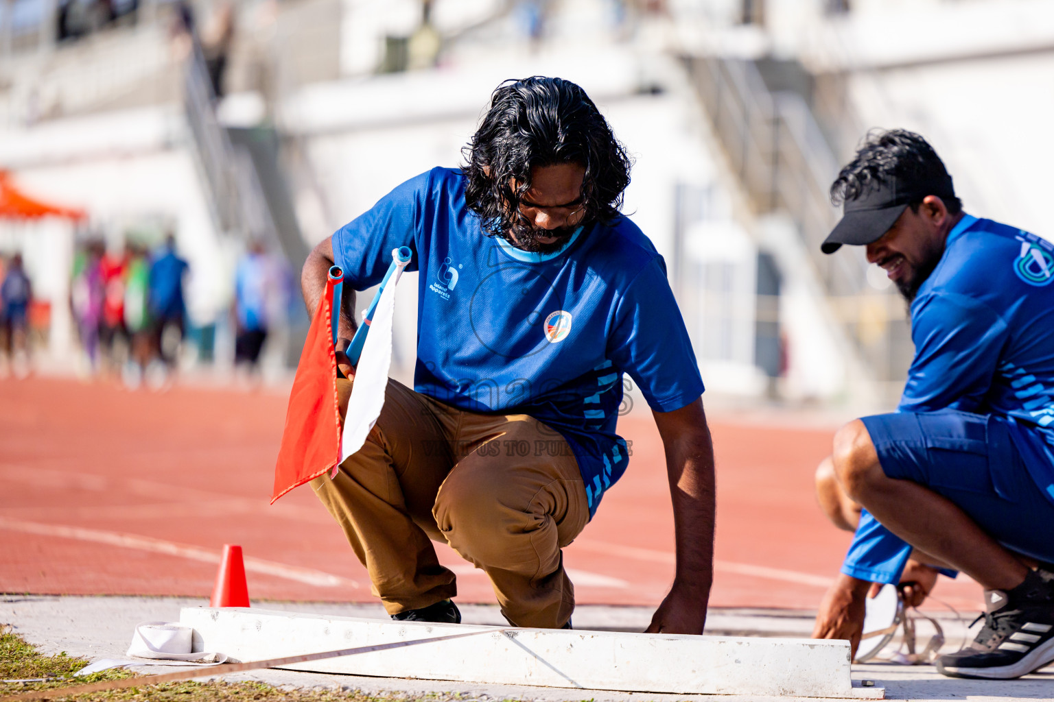 Day 4 of MWSC Interschool Athletics Championships 2024 held in Hulhumale Running Track, Hulhumale, Maldives on Tuesday, 12th November 2024. Photos by: Nausham Waheed / Images.mv