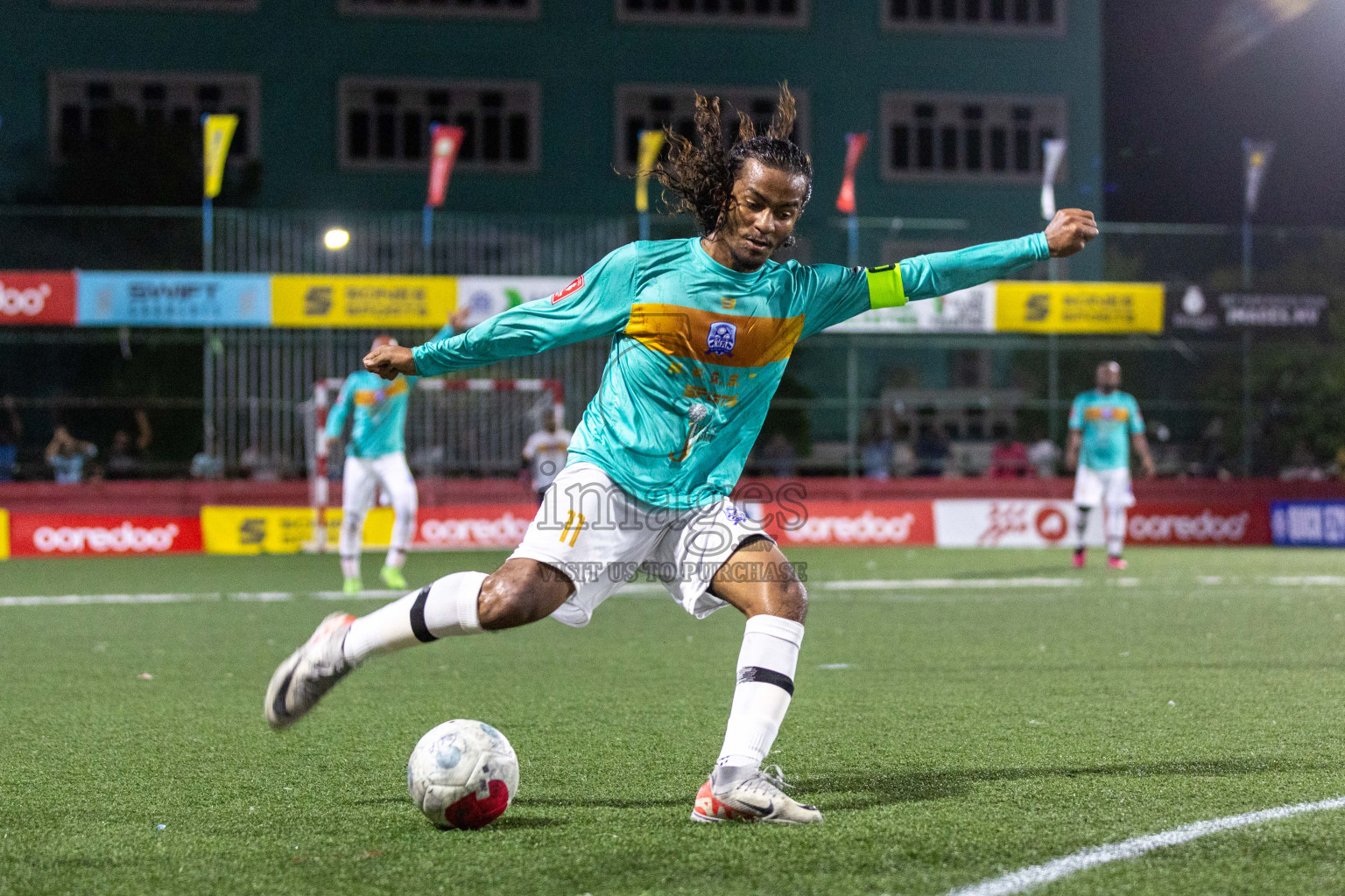 ADh Kunburudhoo vs Ash Fenfushi in Day 7 of Golden Futsal Challenge 2024 was held on Saturday, 20th January 2024, in Hulhumale', Maldives Photos: Nausham Waheed / images.mv