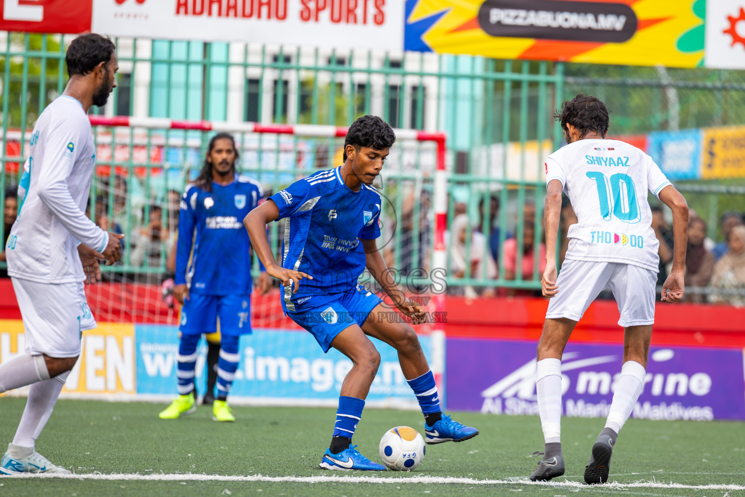 AA. Mathiveri VS AA. Thoddoo in Atoll Round Final on Day 20 of Golden Futsal Challenge 2025 was held on Friday, 24th January 2025, in Hulhumale', Maldives. Photos: Ismail Thoriq / images.mv