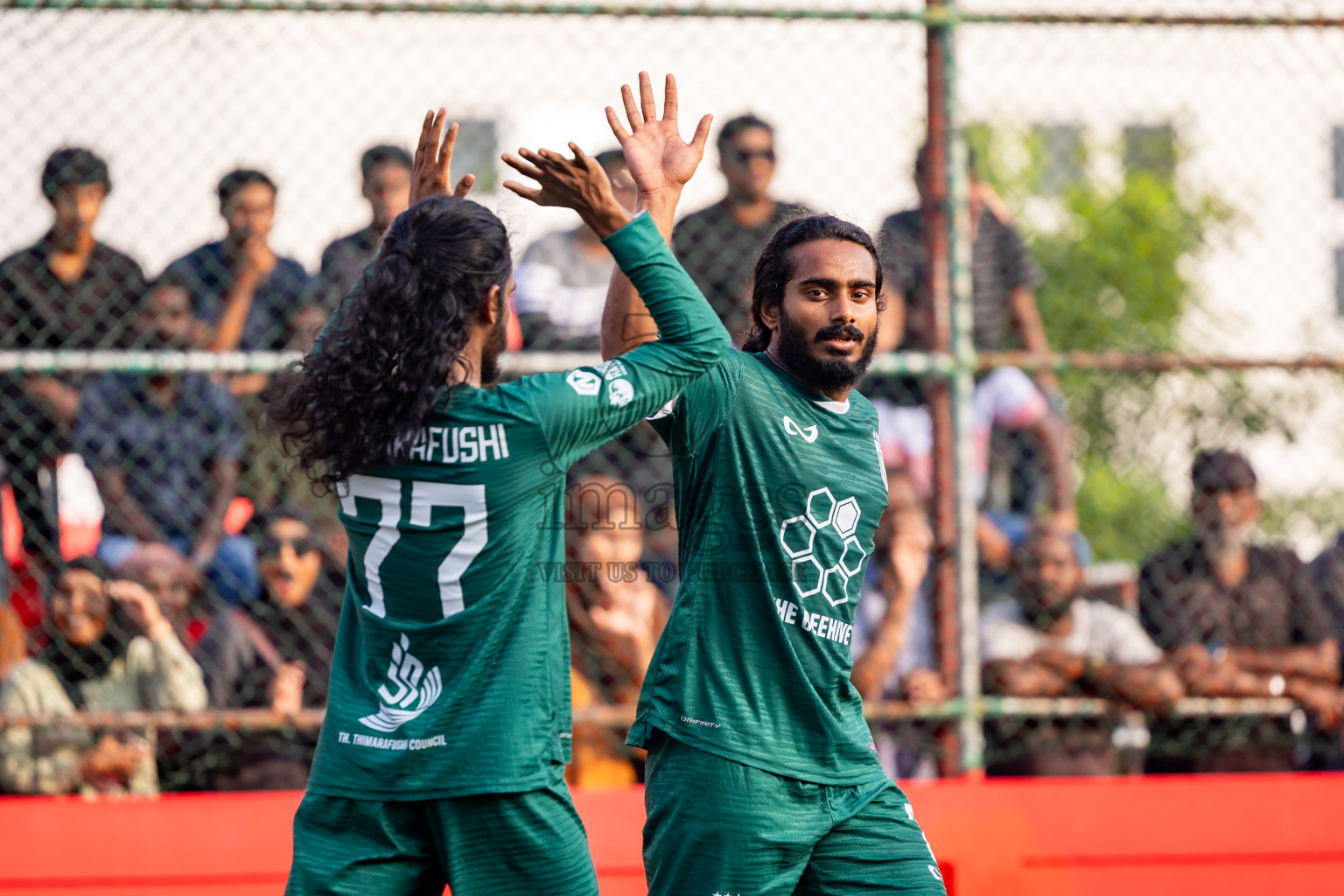 Th Thimarafushi vs Th Vilufushi in Day 14 of Golden Futsal Challenge 2025 was held on Saturday, 18th January 2025, in Hulhumale', Maldives. Photos: Nausham Waheed / images.mv