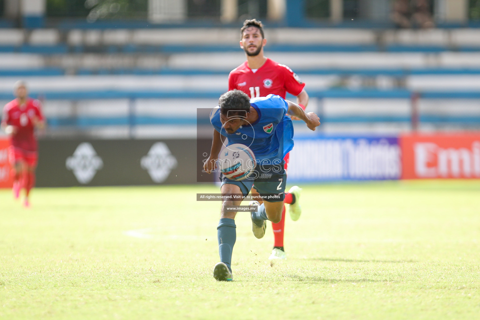 Lebanon vs Maldives in SAFF Championship 2023 held in Sree Kanteerava Stadium, Bengaluru, India, on Tuesday, 28th June 2023. Photos: Nausham Waheed, Hassan Simah / images.mv