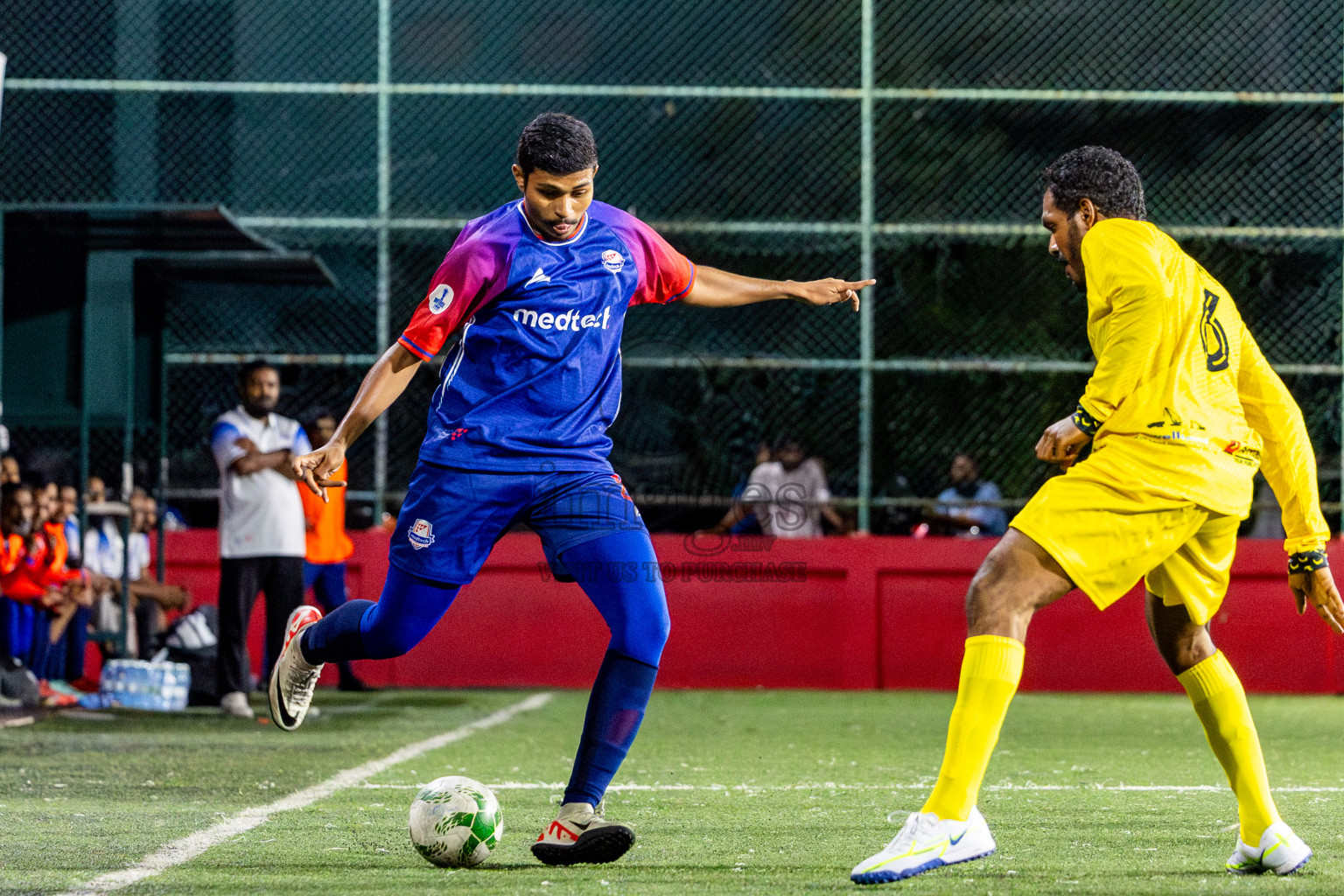 Antrac vs Medtech in Day 6 of Office League 2025 was held on Monday, 21st April 2025 in Hulhumale', Maldives. Photos: Nausham Waheed / images.mv