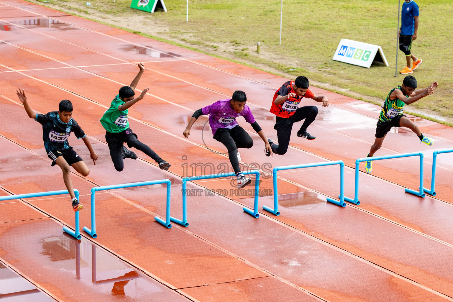 Day 2 of MWSC Interschool Athletics Championships 2024 held in Hulhumale Running Track, Hulhumale, Maldives on Sunday, 10th November 2024. 
Photos by:  Hassan Simah / Images.mv