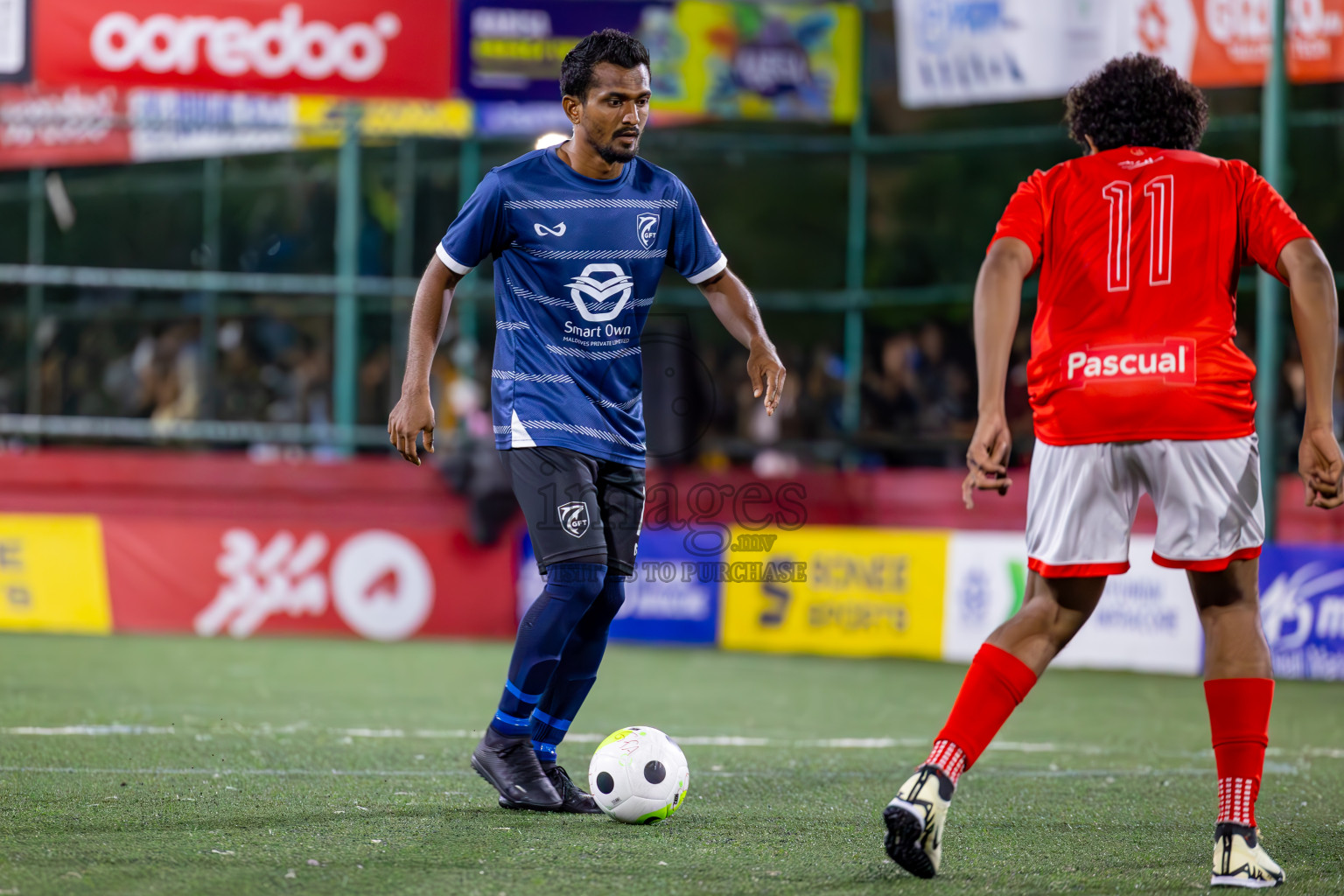 K Gaafaru vs B Eydhafushi in Zone 3 Final on Day 38 of Golden Futsal Challenge 2024 which was held on Friday, 23rd February 2024, in Hulhumale', Maldives Photos: Ismail Thoriq / images.mv