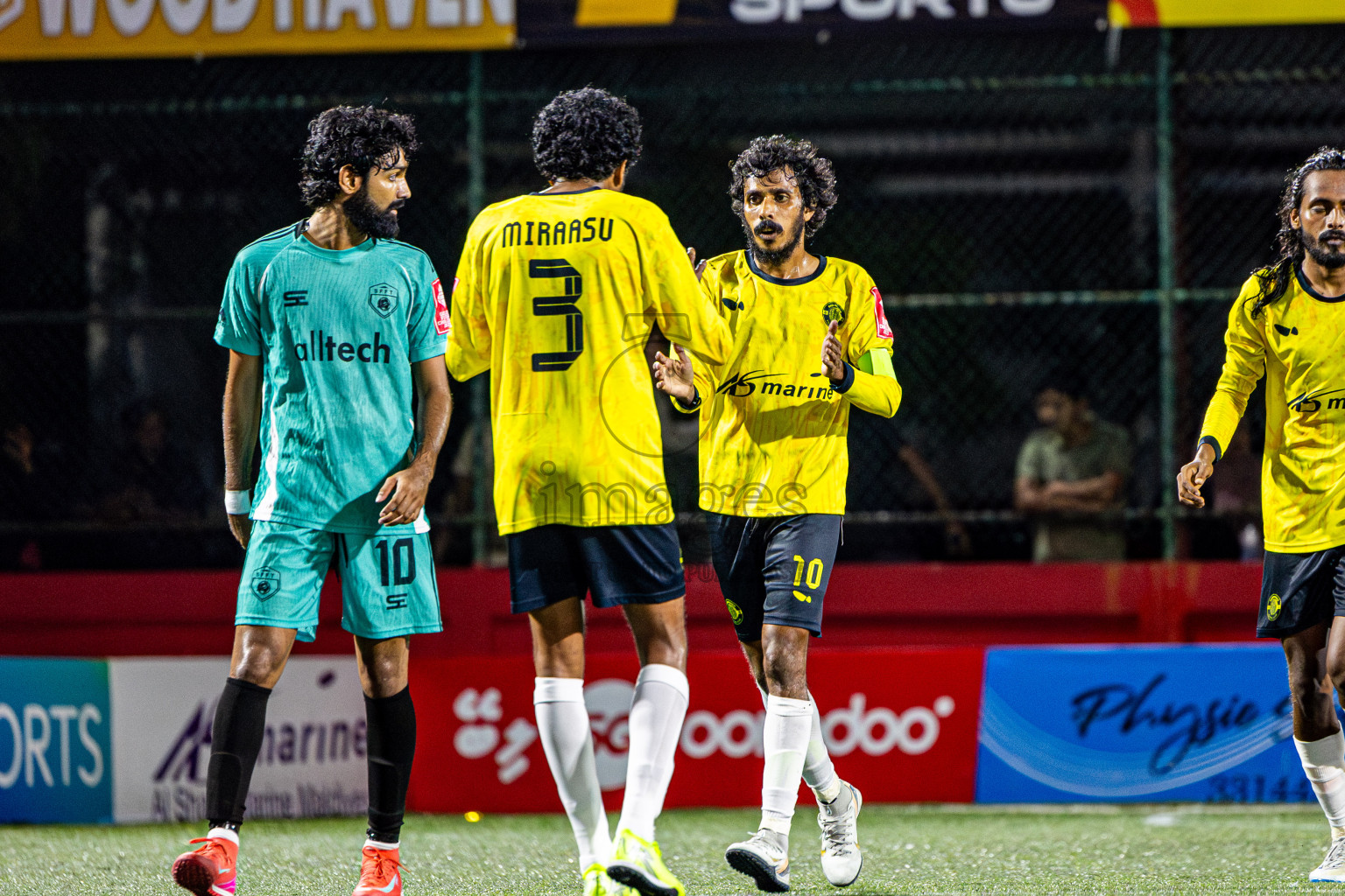 S Feydhoo vs Gdh Gadhdhoo in Zone round Day 28 of Golden Futsal Challenge 2025 was held on Saturday , 1st February 2025, in Hulhumale', Maldives. Photos: Nausham Waheed / images.mv