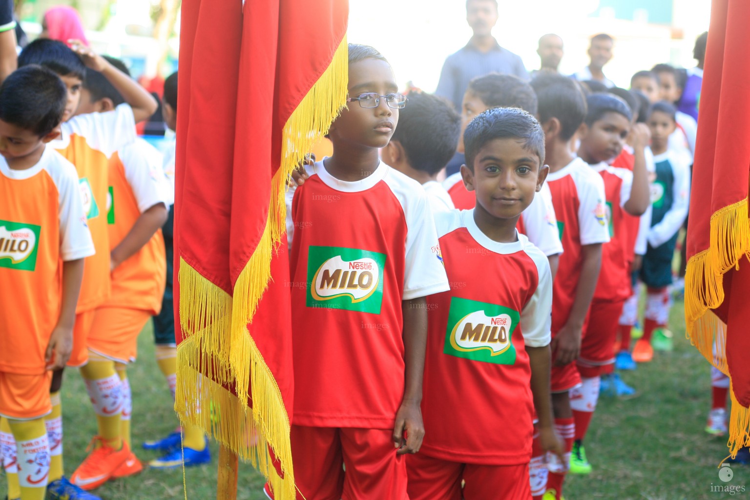 Day 1 of Milo Kids Football Fiesta in Male', Maldives, Wednesday, October. 12, 2016 (Images.mv Photo/ Abdullah Sham).