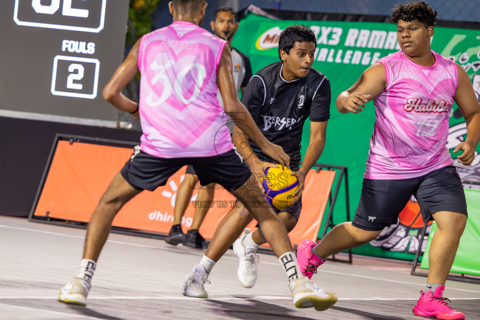 Day 2 of MILO Ramadan 3x3 Challenge 2024 was held in Ekuveni Outdoor Basketball Court at Male', Maldives on Wednesday, 13th March 2024.
Photos: Ismail Thoriq / images.mv