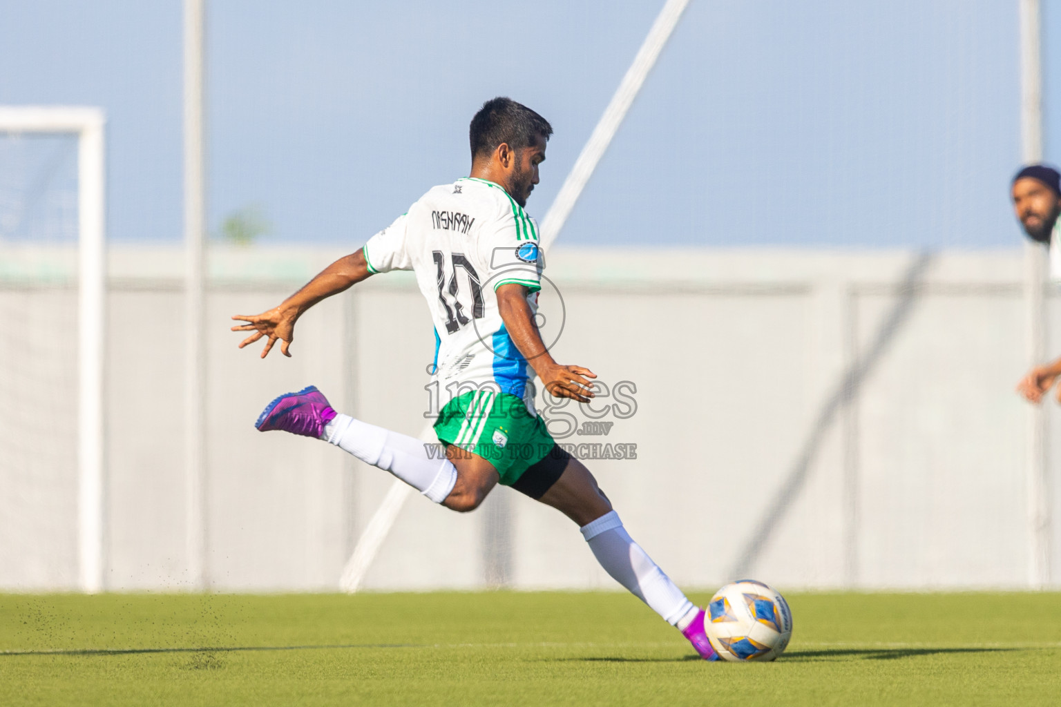 Huss Songun Football Team vs CC Sports Club in Day 2 of Eydhafushi Cup 2025 held in Eydhafushi Football Stadium at B. Eydhafushi, Maldives on Saturday, 6th September 2025. Photos: Mohamed Mahfouz Moosa / images.mv