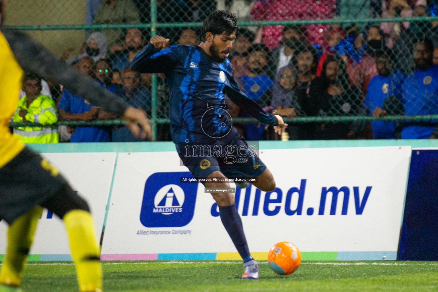 Team MPL vs Team RRC in the Quarter Finals of Club Maldives 2021 held at Hulhumale'; on 13th December 2021 Photos: Nasam/ images.mv