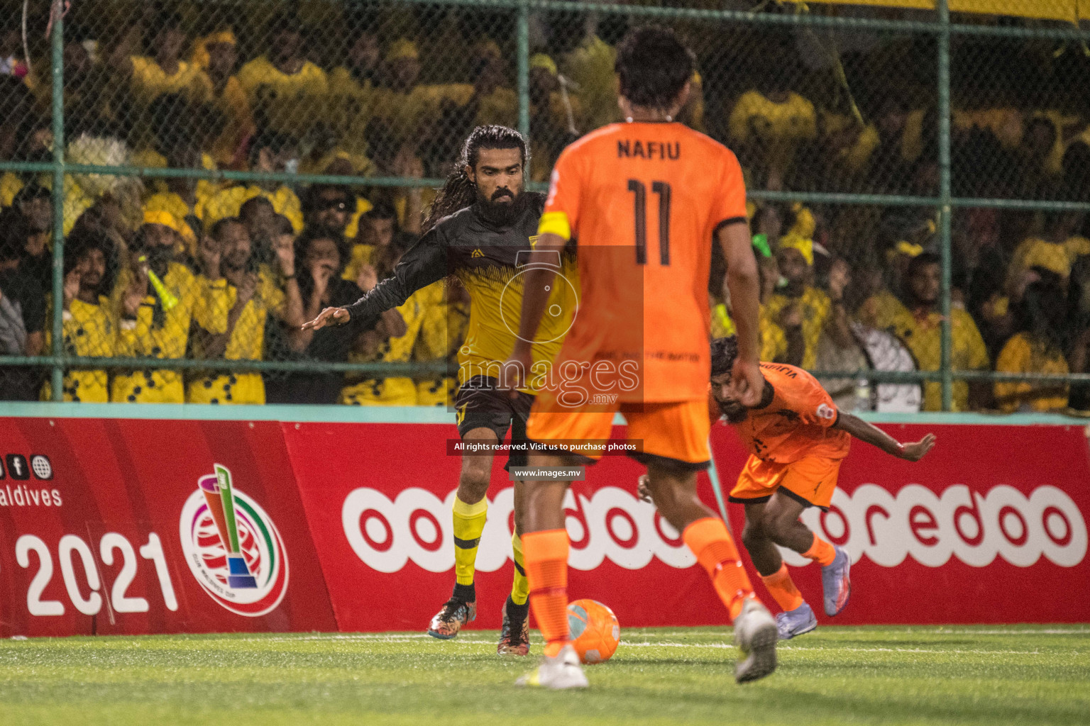 RRC Vs FSM in the Semi Finals of Club Maldives 2021 held in Hulhumale, Maldives on 19 December 2021. Photos: Nausham Waheed / images.mv