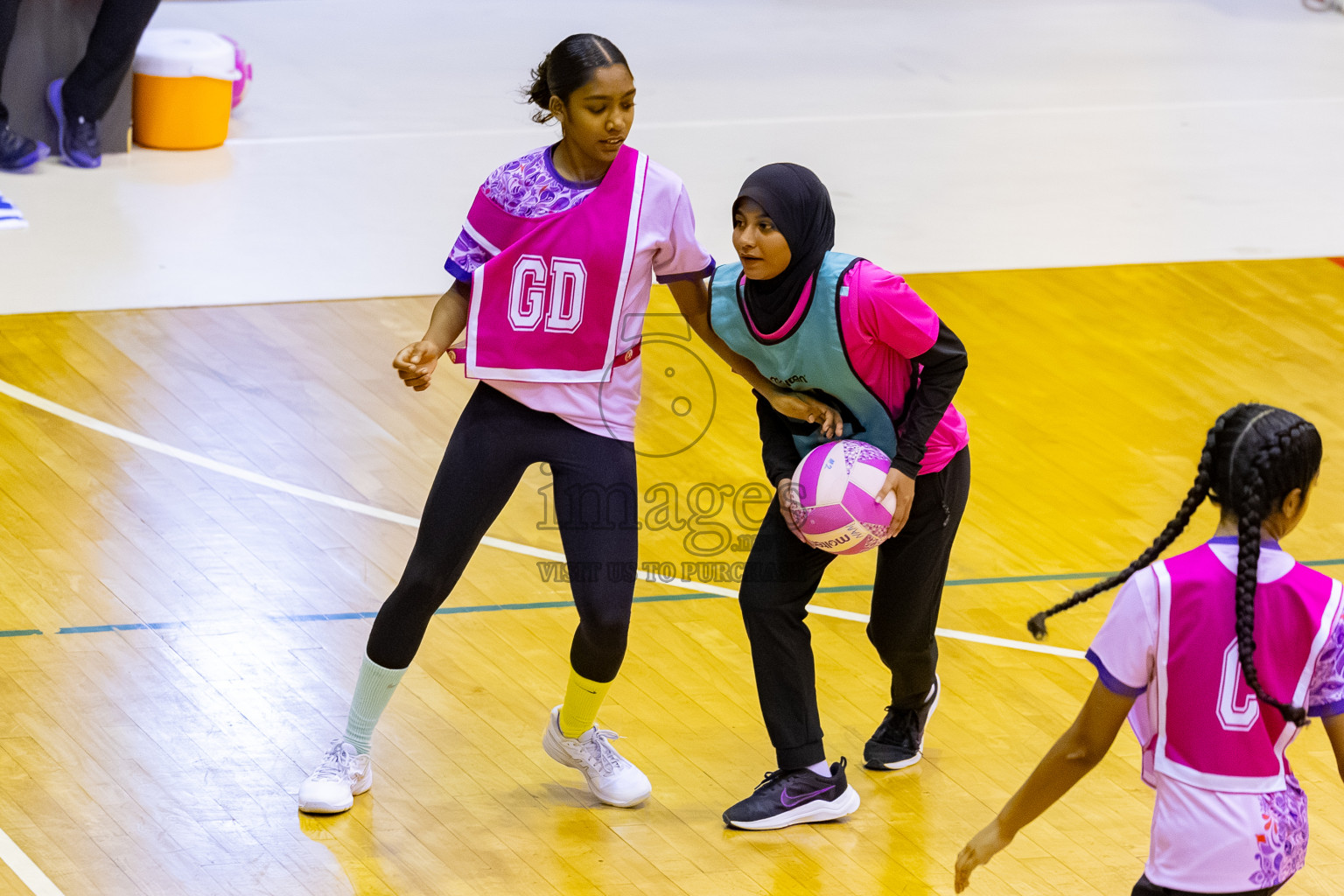 MV Netters vs N Sports A in Day 3 of 24th Milo Netball Association Championship held in Social Center at Male', Maldives on Wednesday, 3rd September 2025. Photos: Mohamed MahfoozMoosa / images.mv