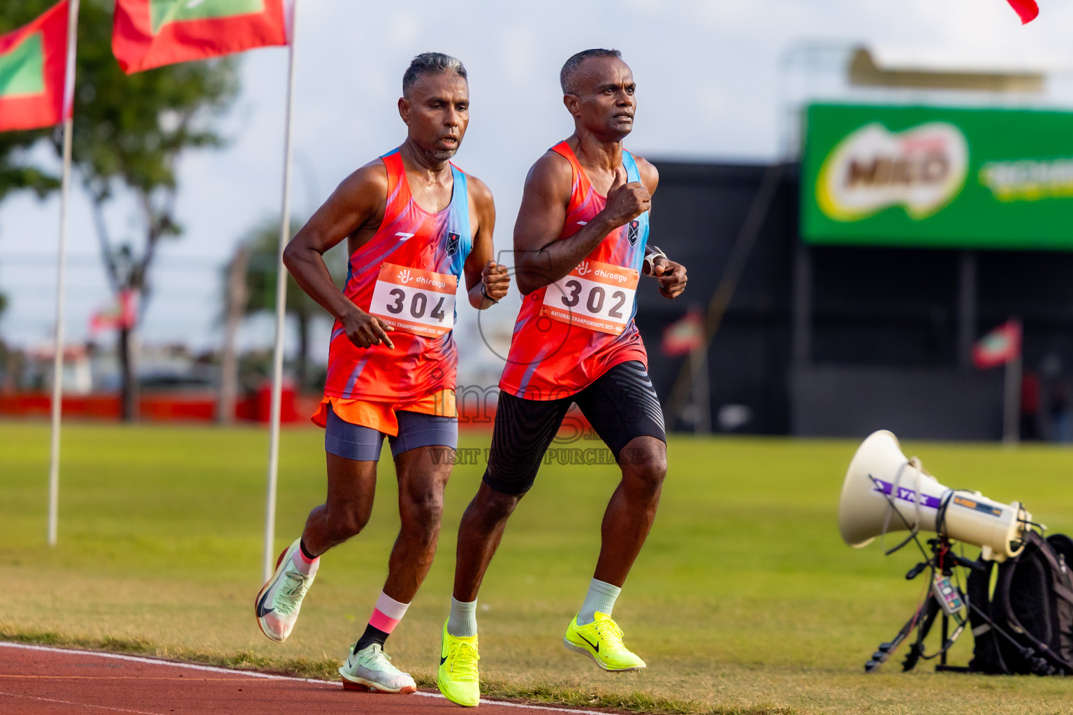 Day 1 of National Athletics Championship 2025 was held at Ekuveni Running Ground in Male', Maldives on Thursday, 14th August 2025. Photos: Nausham Waheed / images.mv