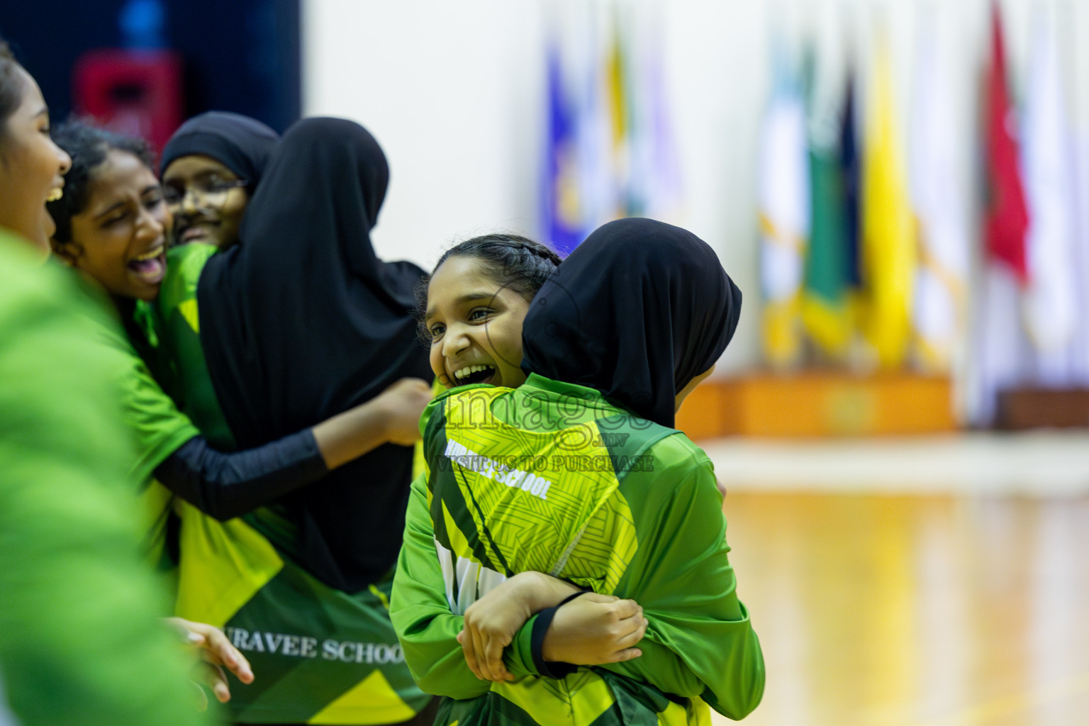 Day 15 of 25th Inter-School Netball Tournament was held in Social Center at Male', Maldives on Monday, 26th August 2024. Photos: Mohamed Mahfooz Moosa / images.mv