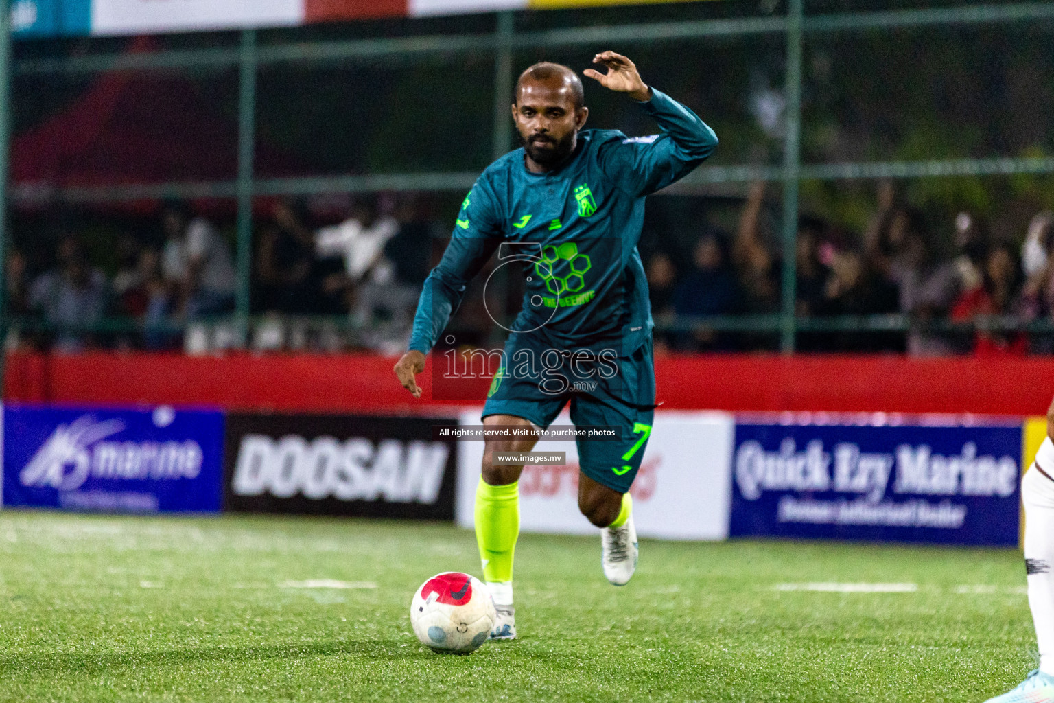 Th. Buruni vs Th. Thimarafushi in Day 6 of Golden Futsal Challenge 2023 on 10 February 2023 in Hulhumale, Male, Maldives