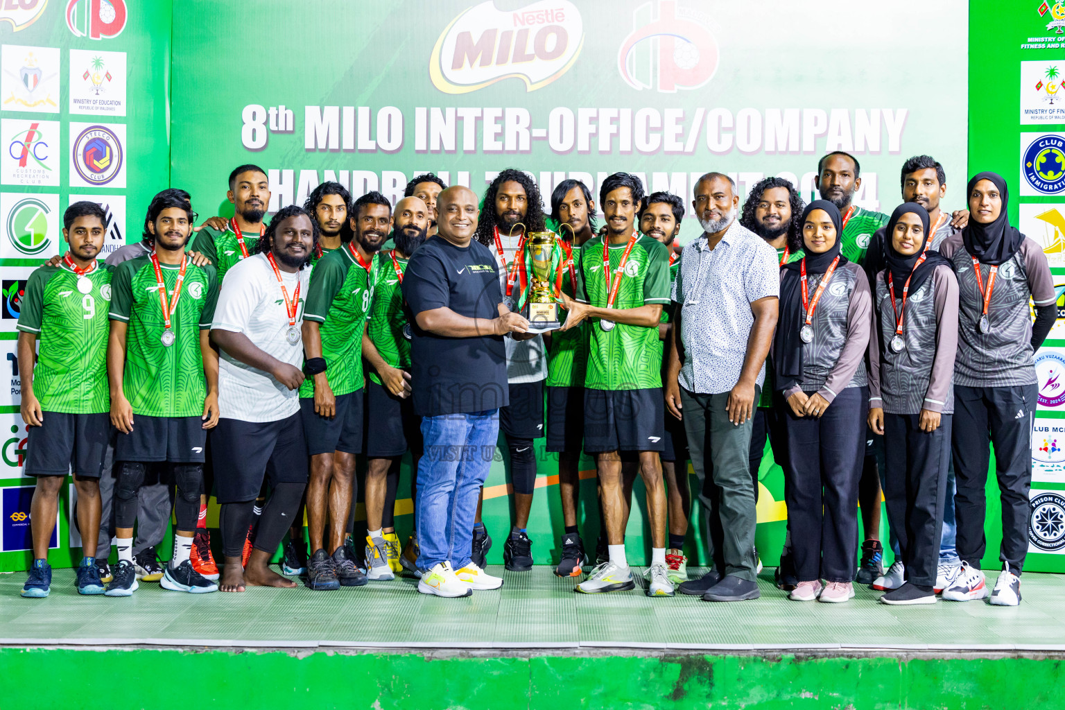 2nd Division Final of 8th Inter-Office/Company Handball Tournament 2024, held in Handball ground, Male', Maldives on Tuesday, 17th September 2024 Photos: Nausham Waheed/ Images.mv