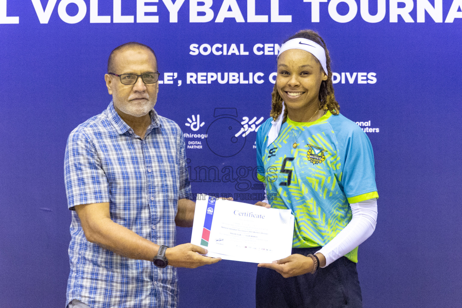 Final of Women's Division of Volleyball Association Cup 2023 held in Male', Maldives on Tuesday, 9th January 2024 at Social Center Indoor Hall Photos By: Nausham Waheed /images.mv