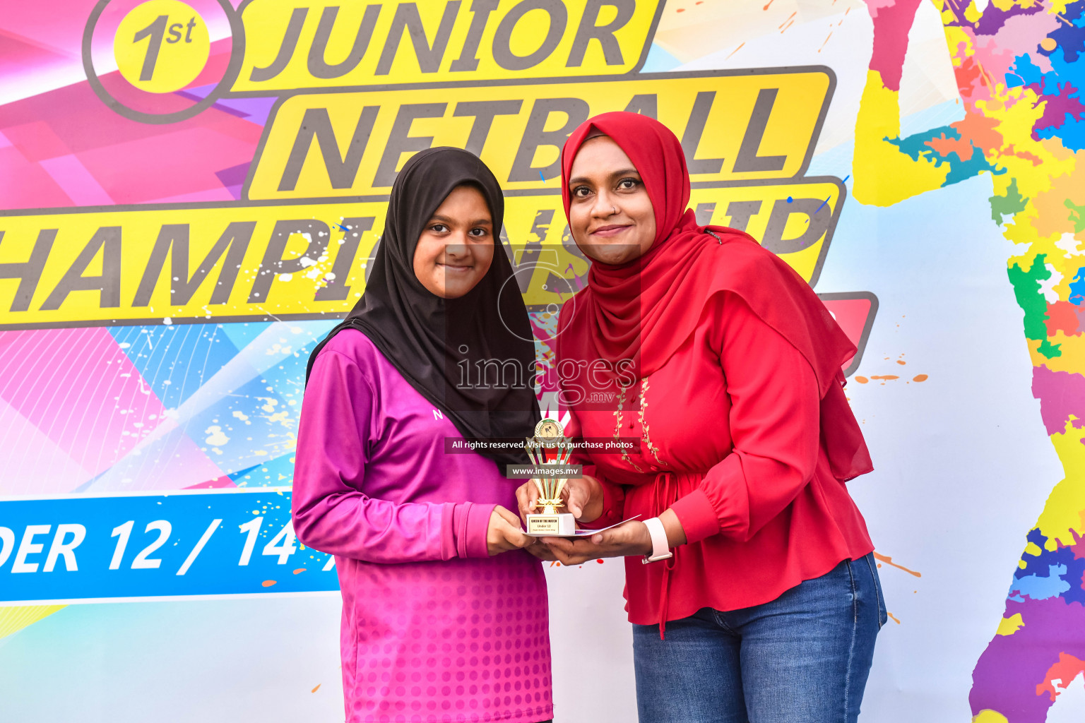 Final of Junior Netball Championship 2022 held in Male', Maldives on 19th March 2022. Photos by Nausham Waheed