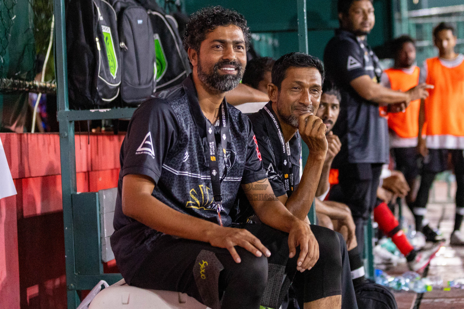 N Velidhoo vs N Miladhoo in Day 3 of Golden Futsal Challenge 2024 was held on Wednesday, 17th January 2024, in Hulhumale', Maldives
Photos: Ismail Thoriq / images.mv