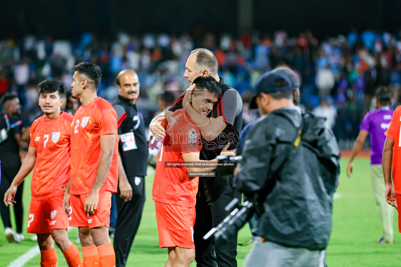 Kuwait vs India in the Final of SAFF Championship 2023 held in Sree Kanteerava Stadium, Bengaluru, India, on Tuesday, 4th July 2023. Photos: Nausham Waheed / images.mv