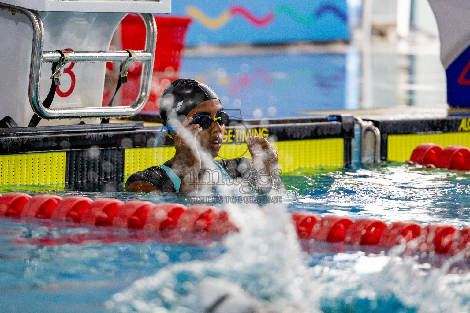 Day 4 of National Swimming Competition 2024 held in Hulhumale', Maldives on Monday, 16th December 2024. 
Photos: Hassan Simah / images.mv