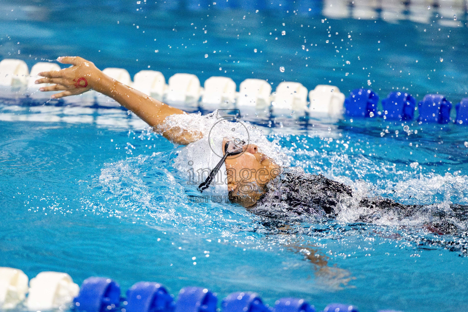 Day 5 of National Swimming Competition 2024 held in Hulhumale', Maldives on Tuesday, 17th December 2024. Photos: Hassan Simah / images.mv